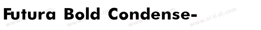 Futura Bold Condense字体转换